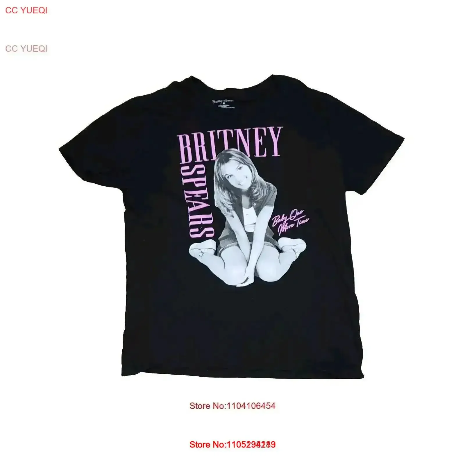 NWOT Britney Spears Black T Shirt Women's Size Medium Baby One More Time Y2K 90s vintage Washed Stretched Slightly vintage