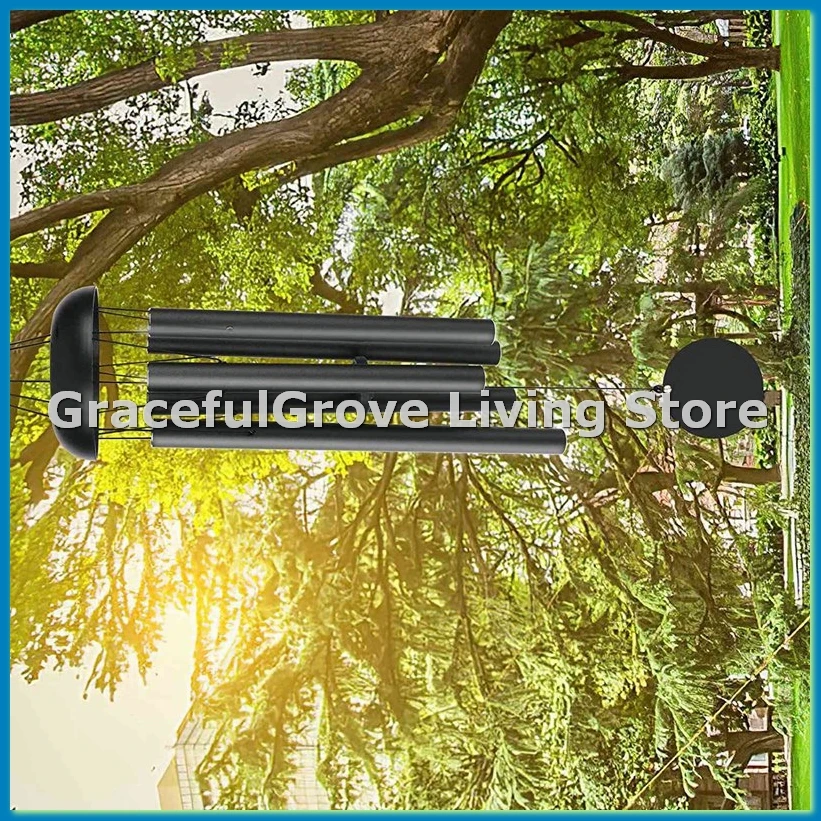Retro Metal Wind Chimes Aluminum Tube Music Wind Chimes Ornaments Room Decoration Nursery Decoration Hanging Decorations-ABFB