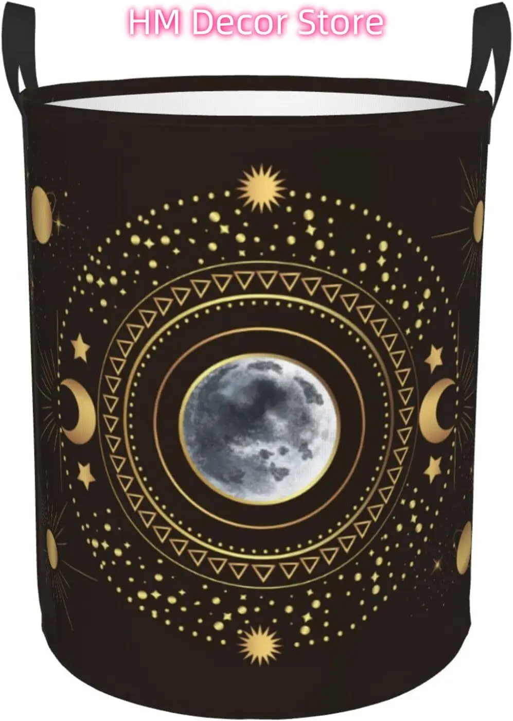 

Корзина для белья Moon in the Solar System, водонепроницаемая корзина-органайзер из ткани Оксфорд, складная корзина для одежды с ручкой, игрушка в подарок