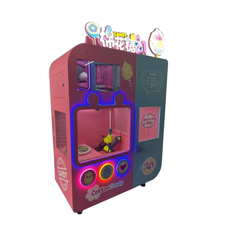 Automatic Cotton Candy Vending Machine, Sweet Cotton Candy Vending Machine, Self-service Automatic Cotton Candy Vending Machine