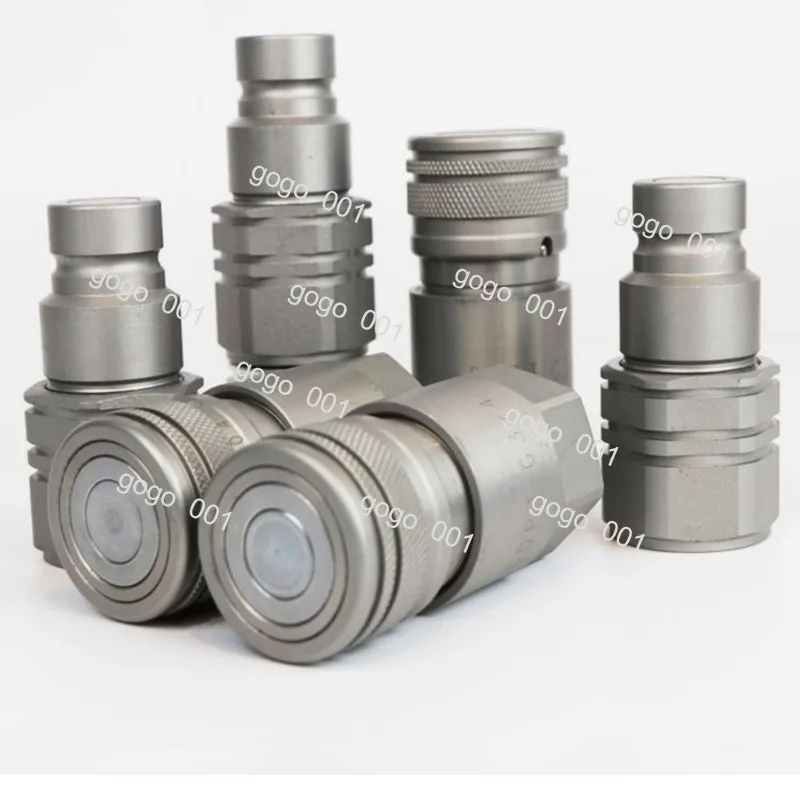 

Быстроразъемное соединение из углеродистой стали с плоским торцом, гидравлический соединитель для шлангов высокого давления для экскаваторов, гидромолотов, сваебойных машин