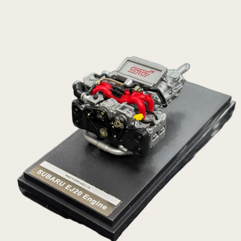Mh Diecast 1/18 escala Subaru modelo de plástico Subaru Sti Ej20 motor vehículos de juego juguetes para niños regalo caja Original