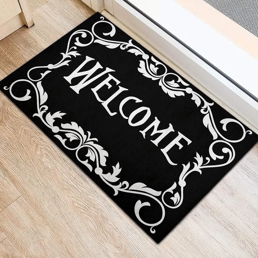 Gothic Welcome Doormat Home Decor Carept for Living Room Entrance Doormat Kitchen Balcony Long Rugs Halloween Doormat