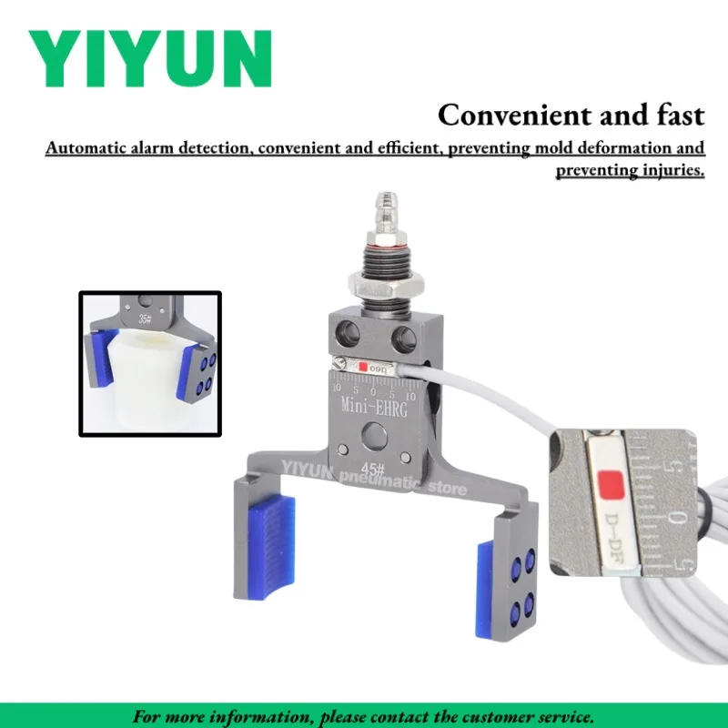 Mini-EPG/ERG/ELG/EVG mini small gripper with silicone pad,Echanical hand mini fixture, pneumatic widened small clamp,