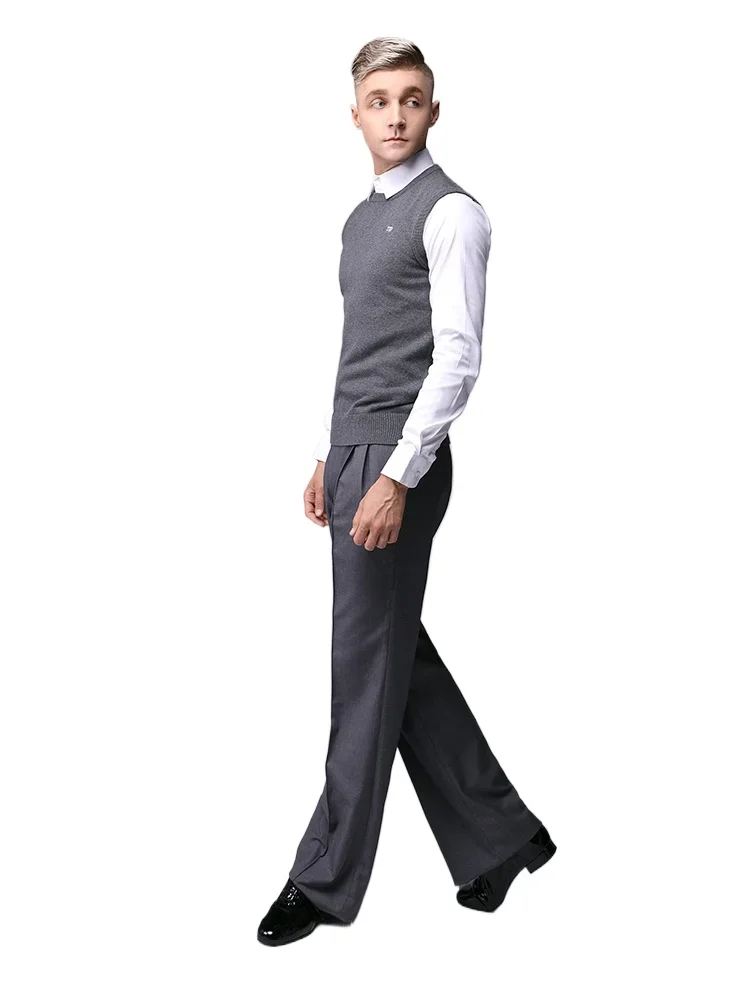 Nieuwe high-end heren moderne dansbroek dansbroek latin danskleding M001