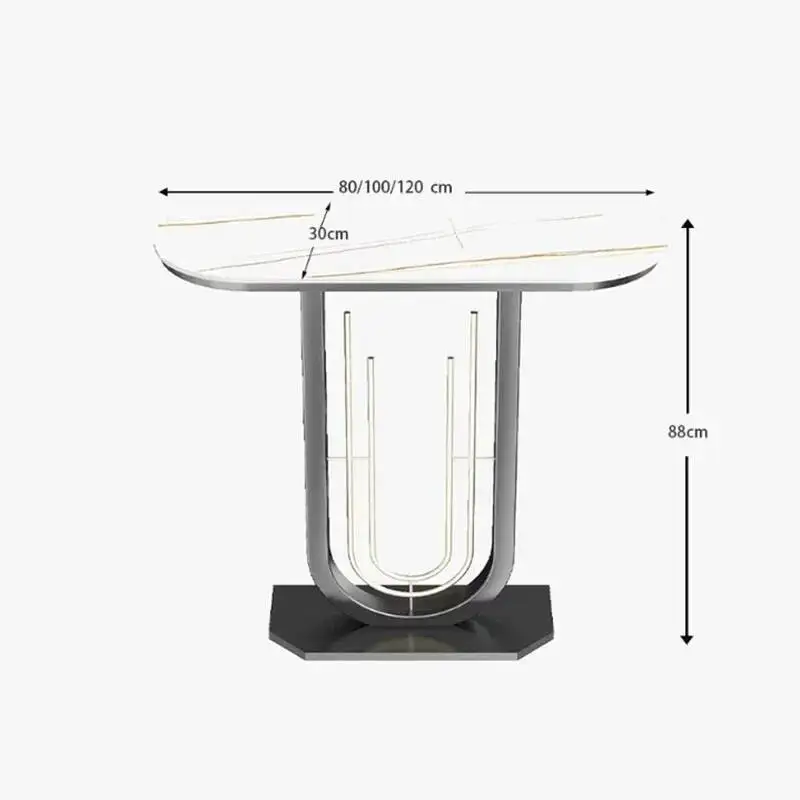 

Metal Modern Midcentry Nordic Console Entrance Table Lobby Console Table Luxury Hallway Wohnzimmer Tisch Living Room Furniture