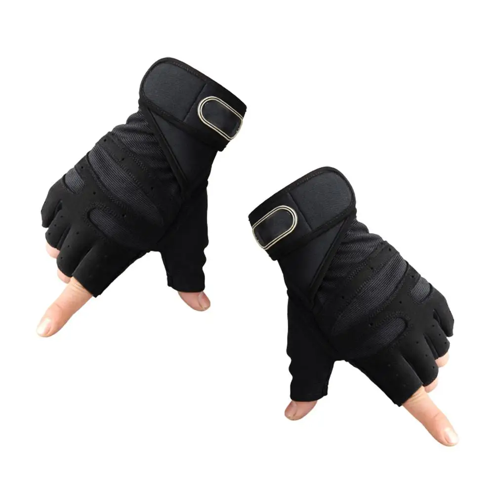 Gants épais antidérapants absorbant les chocs, demi-doigt, tissu confortable, respirant, élastique, Durable, accessoires de Fitness, équitation