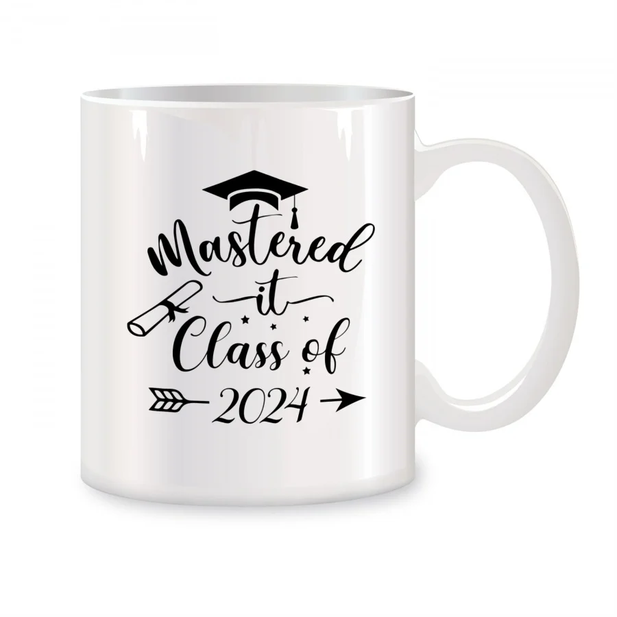 

Mastered It Class of 2024 Mugs For Masters College Graduation Birthday Gifts Novelty Coffee Ceramic Tea Cups White 11 oz