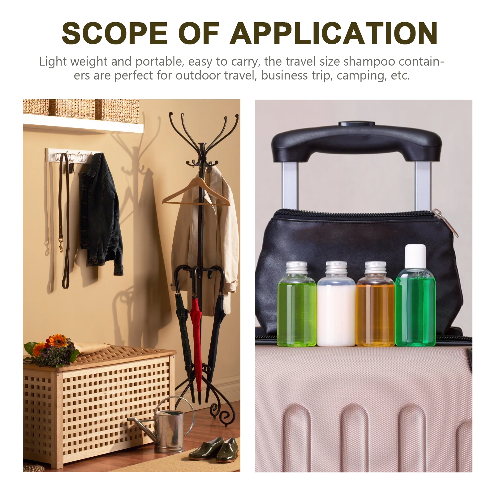 

10 Pcs Hair Shampoo Bottled Refillable Travel Containers Lotion Conditioner Storage Bottles for Liquids Empty