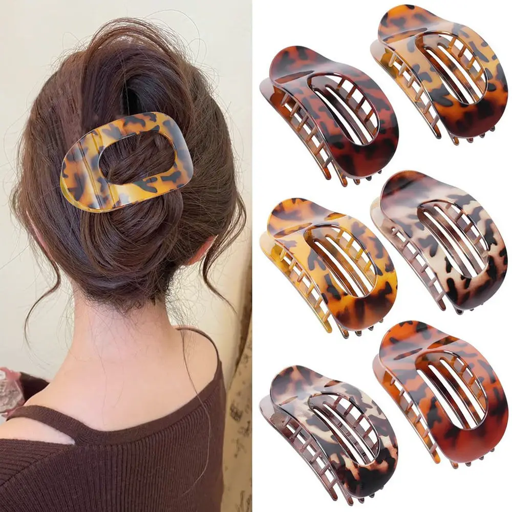 Minimalist Oval Shark Clips Set Matte Surface Hair Accessories Comfortable Headwear For Ladies Trendy Hair Styling Clips