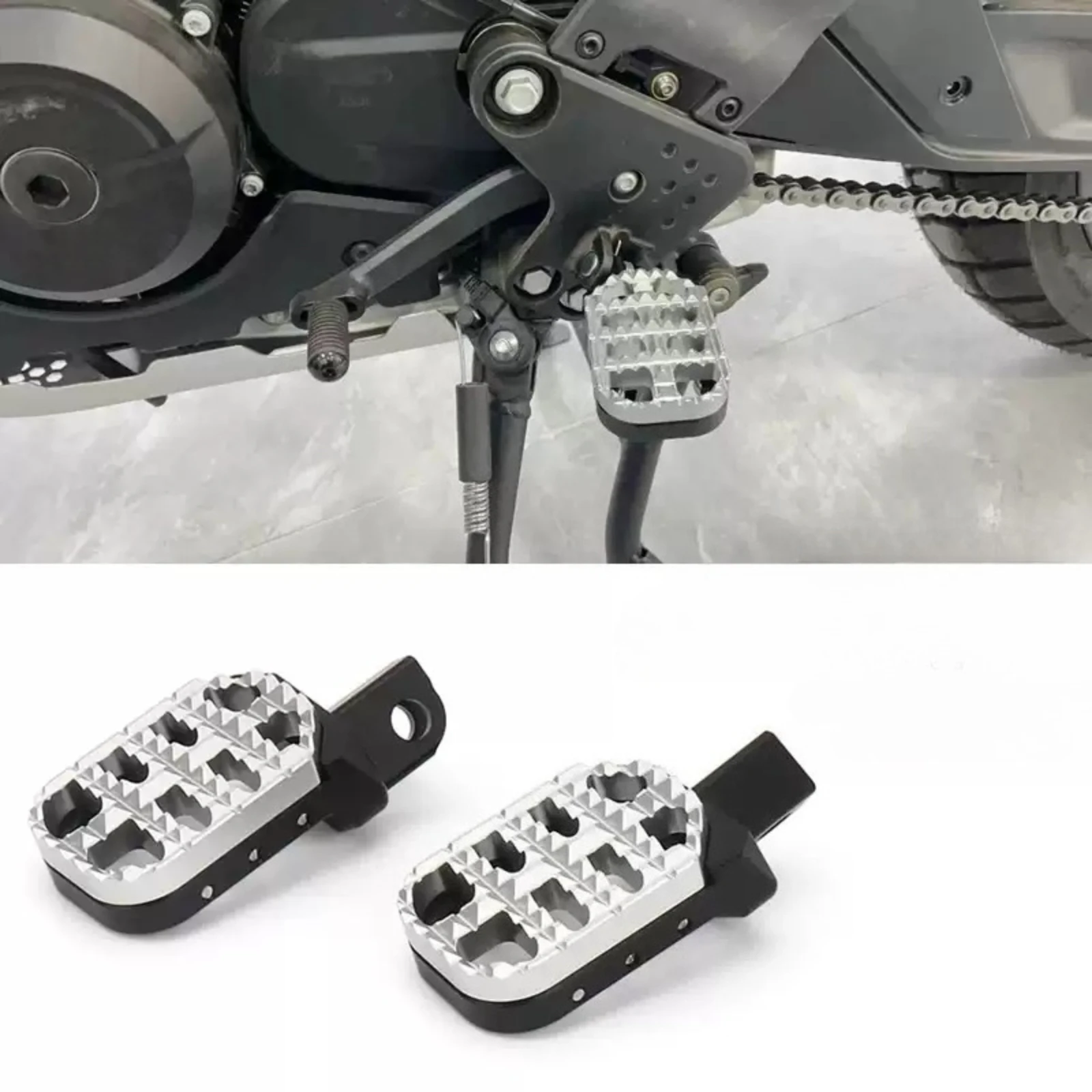 

For CFMOTO 800MT CF800 MT Explore Motorcycle Accessories CNC Adjustable Front Footrests Foot Pegs Pedals Extend Foot Pegs
