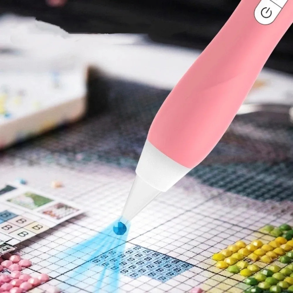 Rechargeable Electric Diamond Painting Pen Low‑Noise Vacuum‑Suction Handheld Diamond Art Pen Digital‑Display Precision‑Pickup