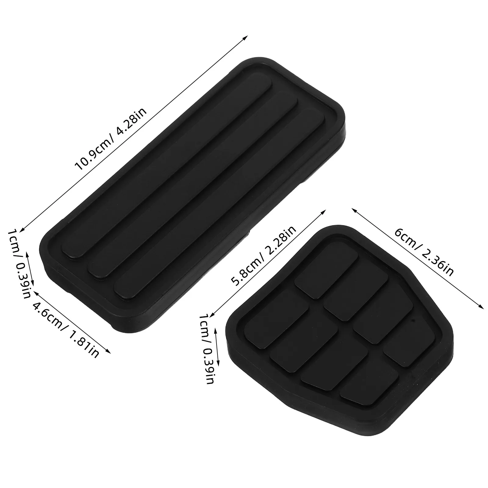3Pcs Foot Pedal Cover Kit for Car Accelerator Brake Clutch Pedals Anti Skid Grip Design Precise Fit Long Distance Driving