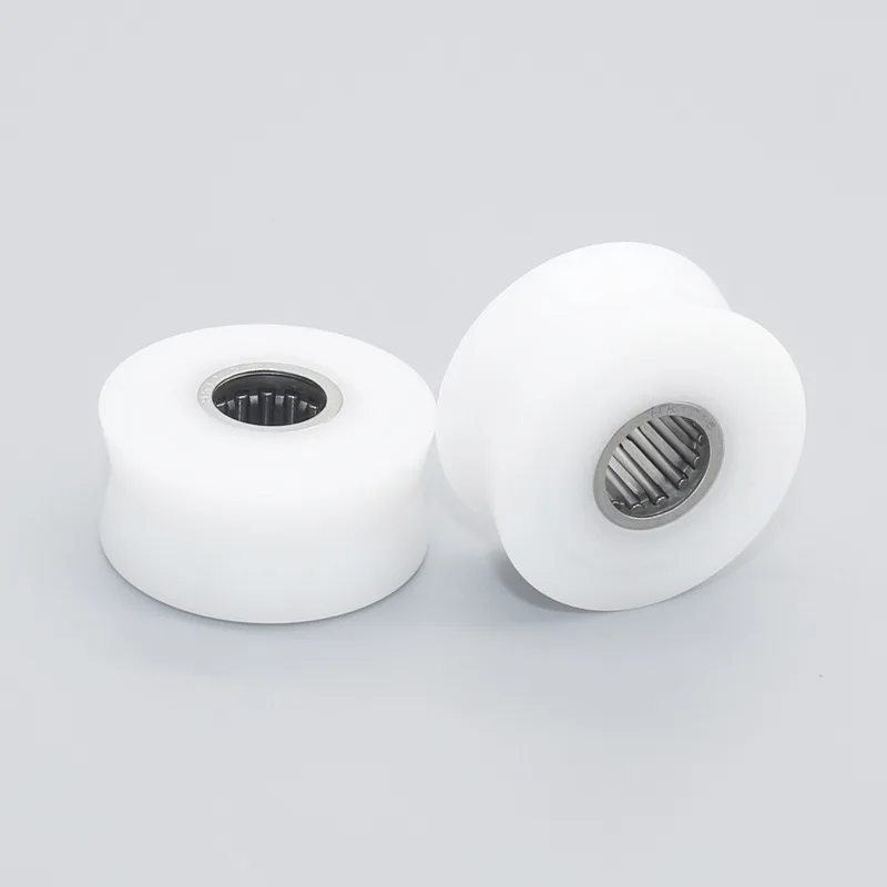 needle roller bearing coated pulley HK1015 transmission line plastic wheel injection molding processing 10 * 31 * 15.4mm