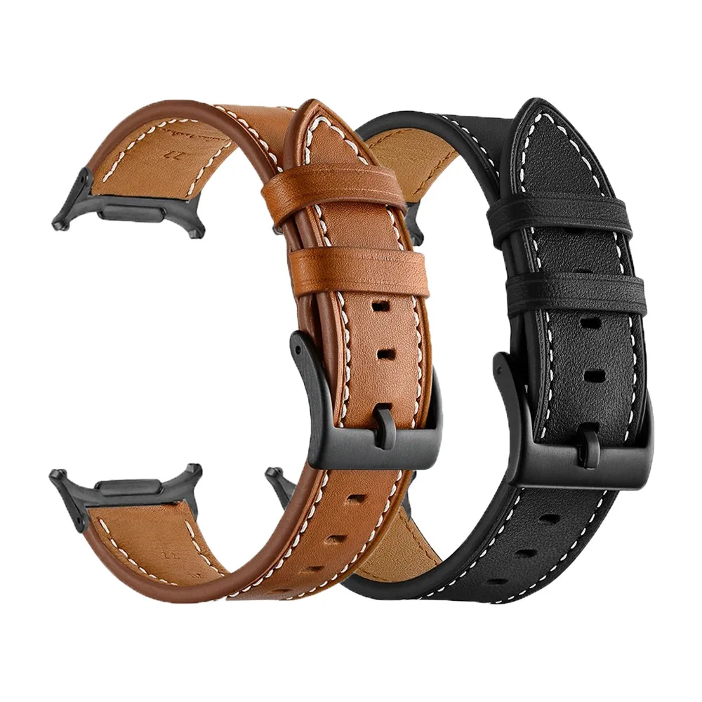 

Suitable for Samsung Watch watch8 strap real leather business high-end strap for Garmin 22MM replacement bands