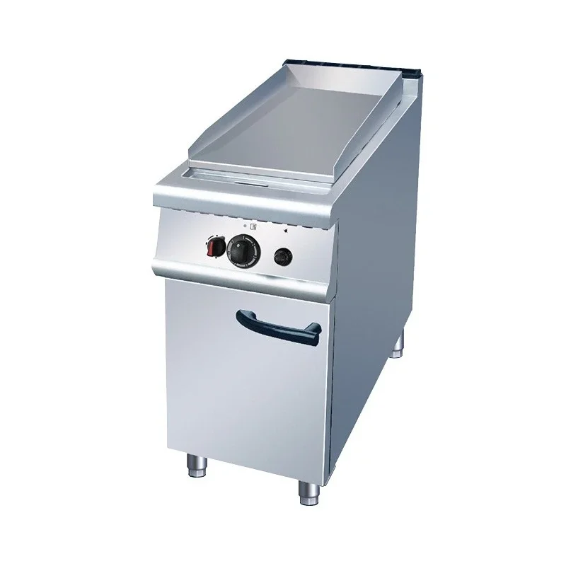 DurableCommercial gas multifunctional teppanyaki hand-grabbed pancake stove for street stalls with gas stove and cabinet stand