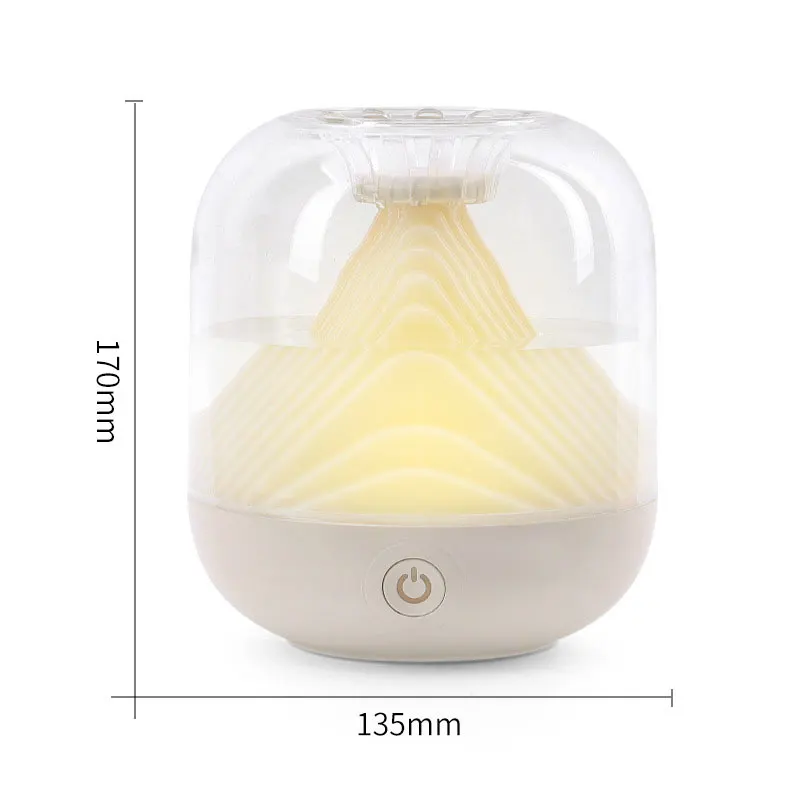 Portable Wireless Air Humidifier Rechargeable Large Capacity For Home Korea Type Aroma Essential Oil Mist Flame Volcano Diffuser