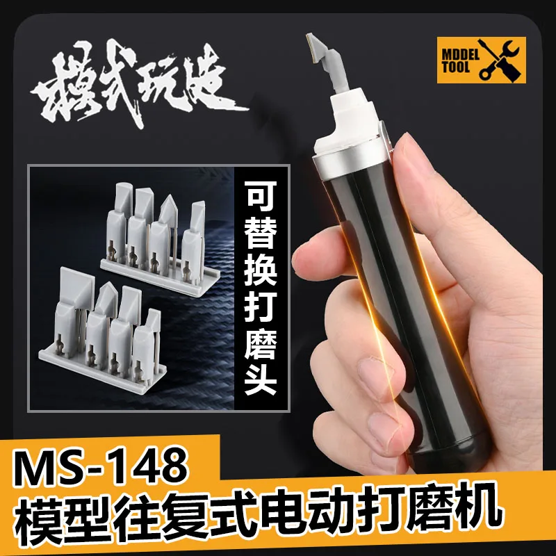 SOEWWEKLAX Mini Reciprocating Sander - USB Charging Electric Sanding Pen With 8 Sanding Heads & Accessories