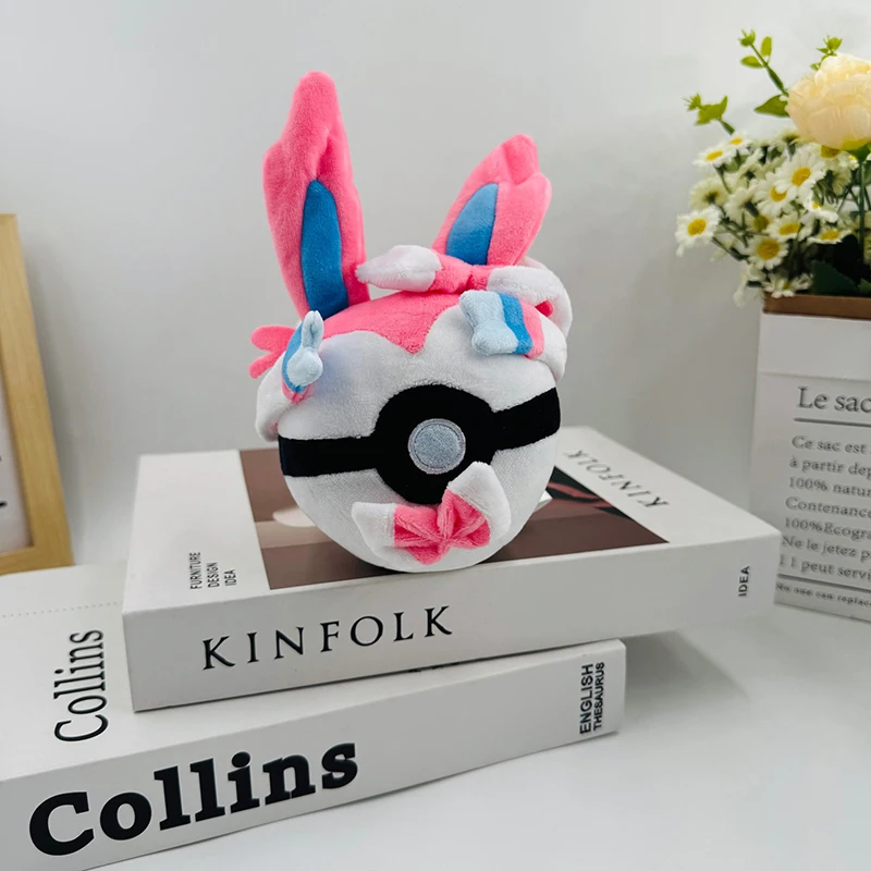12cm 포켓몬 마법의 생물 Sylveon 플러시 장난감 포켓몬 플러시 버터프리 카와이 인형 어린이를위한 인형 선물 생일 크리스마스