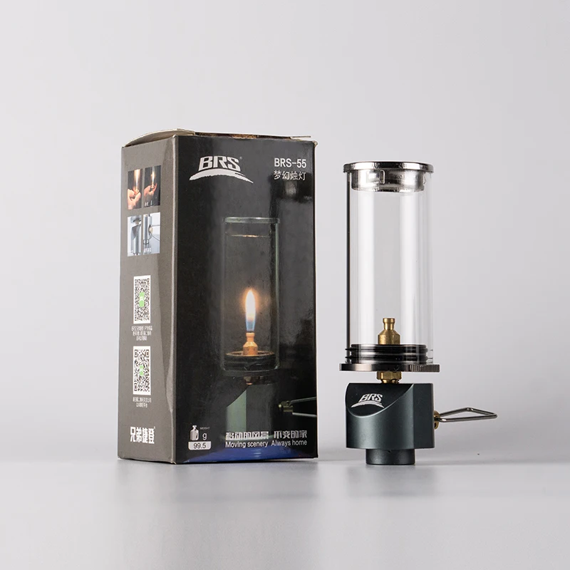 BRS-55 Dromerige kaarslichtlamp Winddicht kaarslicht Gasbrander Kachel Outdoor Campingverlichting Tentverlichtingsapparatuur