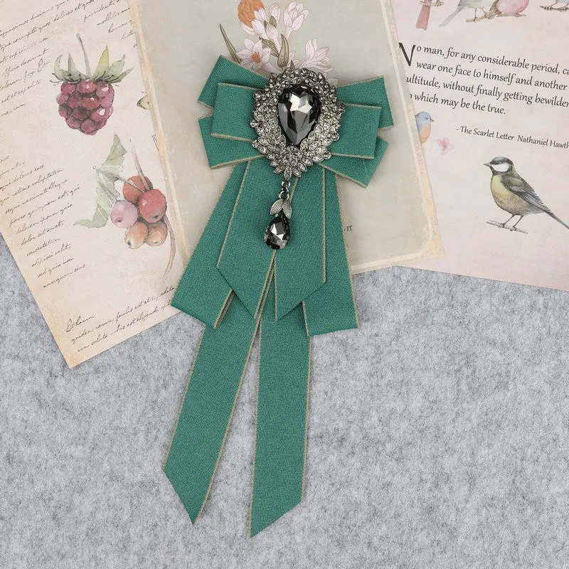 Hand Made Jungen Klassische Bowties Krawatte Band Strass Corsage Bowtie Krawatte Geschenke für Männer Hochzeit Formale Kleid Zubehör – Detail 20