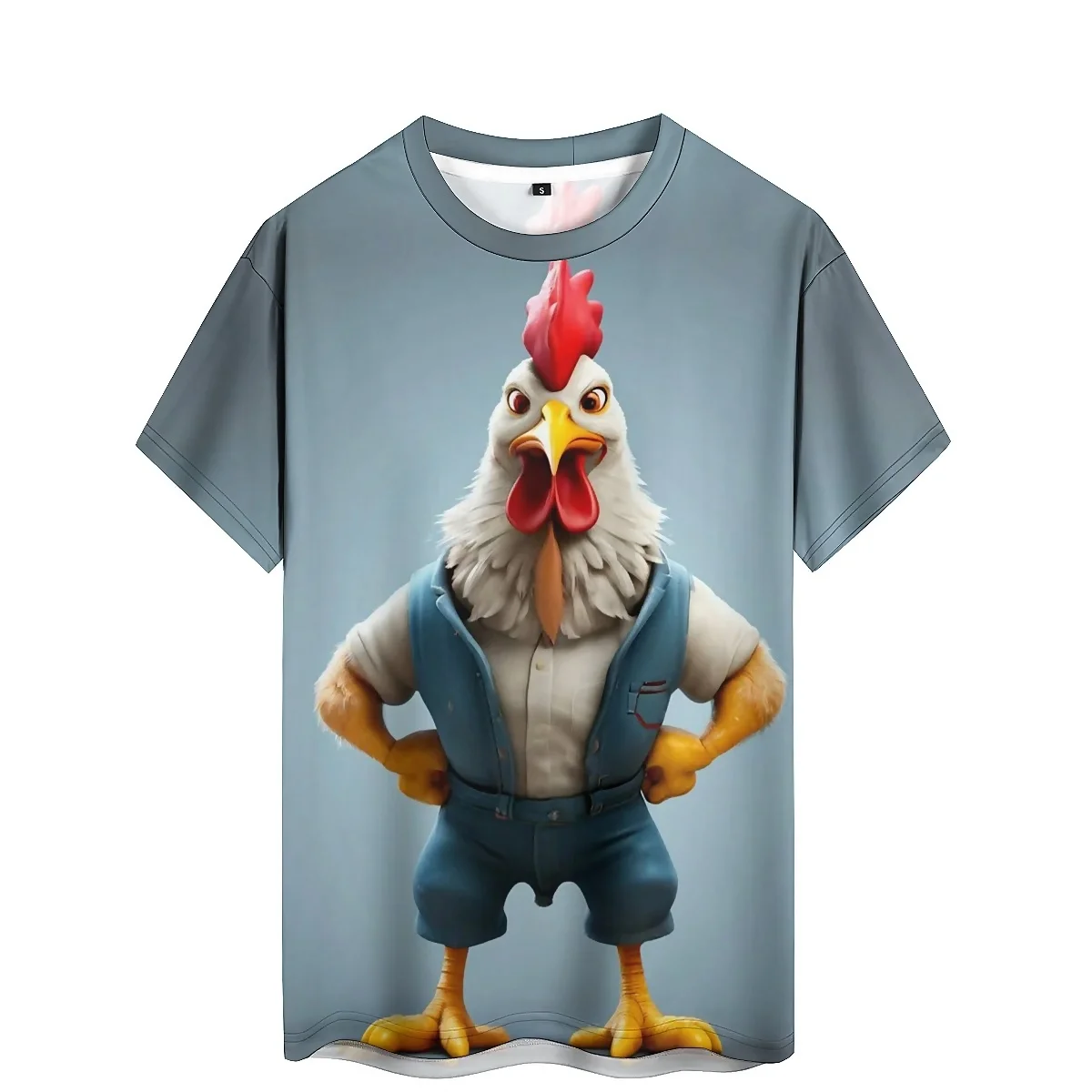 

Men's 3D Printed Short-Sleeve T-Shirt - Outdoor Travel, Basic Men's Tee