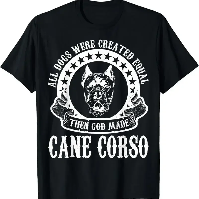 Tous les chiens sont créés égaux, Dieu a créé le Cane Corso – T-shirt.