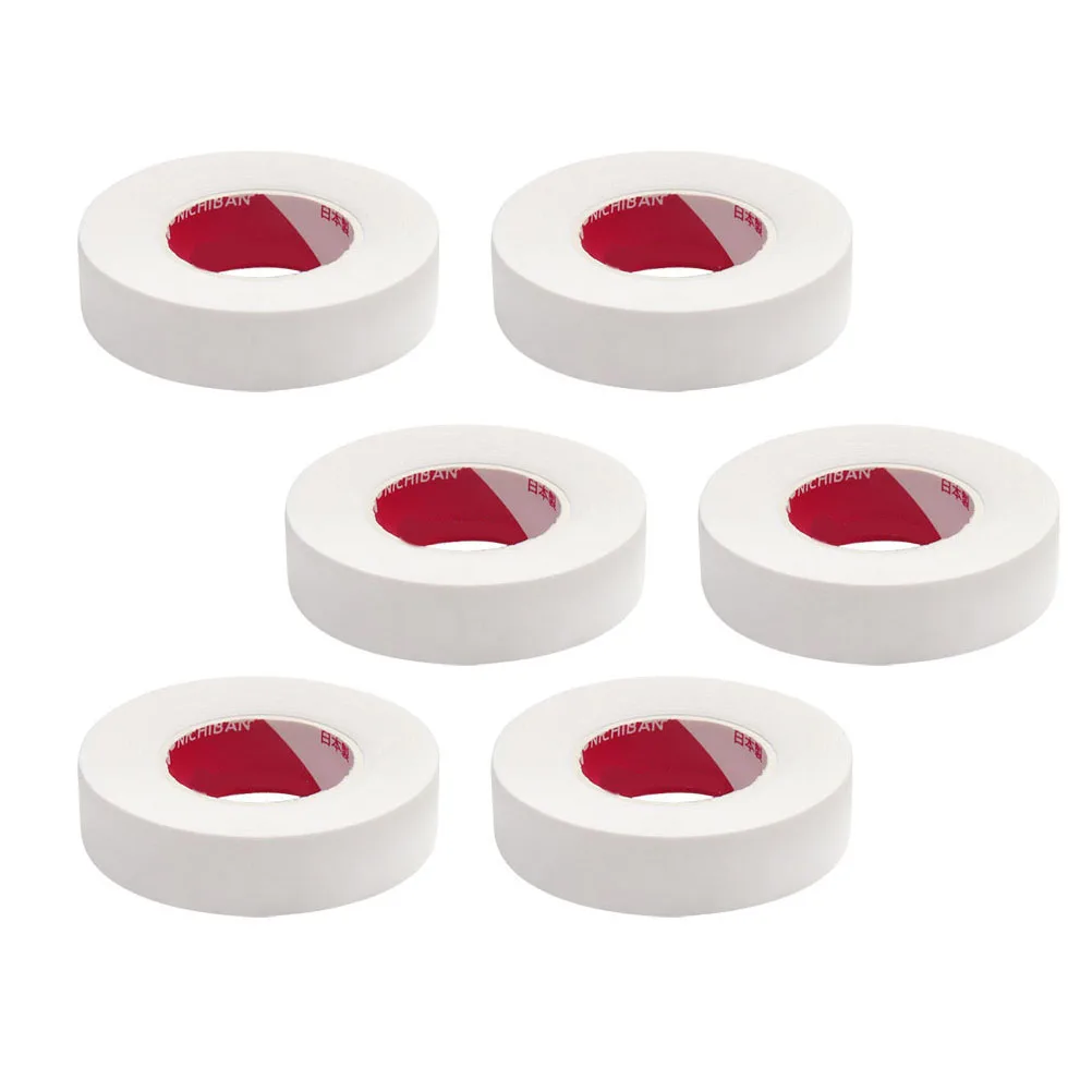 

6 Rolls Eyelash Extension Tape 9M per Roll Adhesive Fabric Strips for Eyebrow Makeup Lash Planting Tools Polyolefin Film