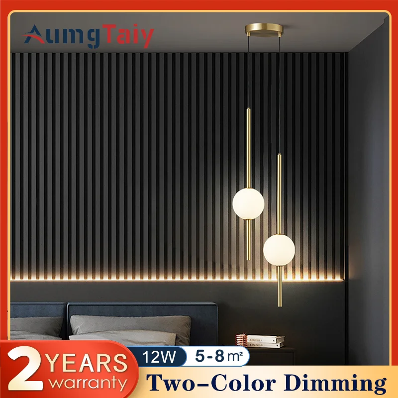 High-end Home Decoration Lighting Fixtures Bedside Pendant Lights Bedroom Modern Lamp TV Kitchen Dinning Room LED Magic Bean Art