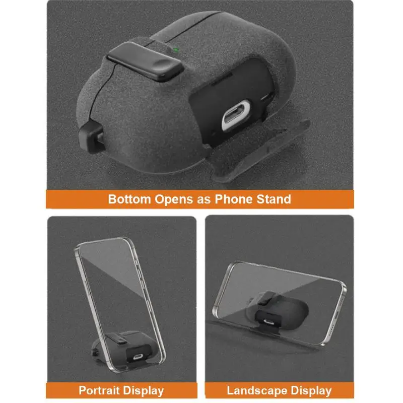 for AirPods Pro 3 Fluffy Paint Series with Magnetic Automatic Lock Phone Holder Style Earphone Case Accessories For Airpods Pro3 - view 3