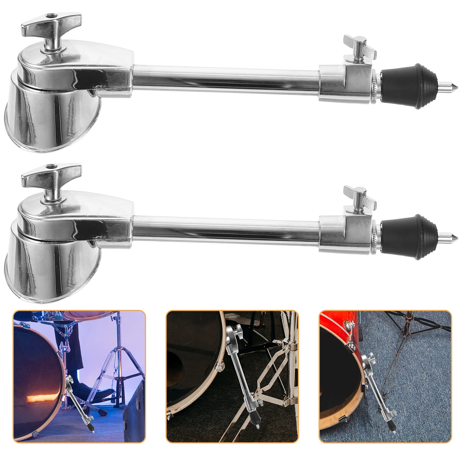 

2pcs Drum Leg Adjustable Retractable Support Accessories High-Quality Stainless Steel Durable Stand For Percussion Instrument