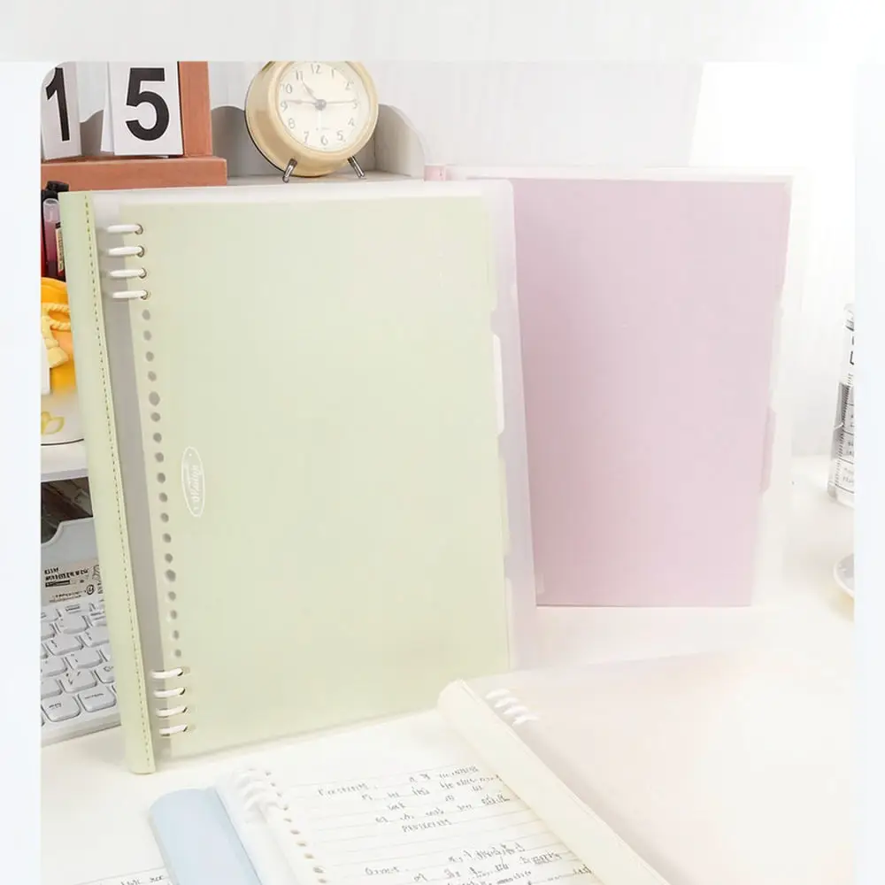 Pastel B5 Loose Leaf Journal For Mengjin Soft Cover Planner Diary Foldable Writing Notebook Office School Stationery