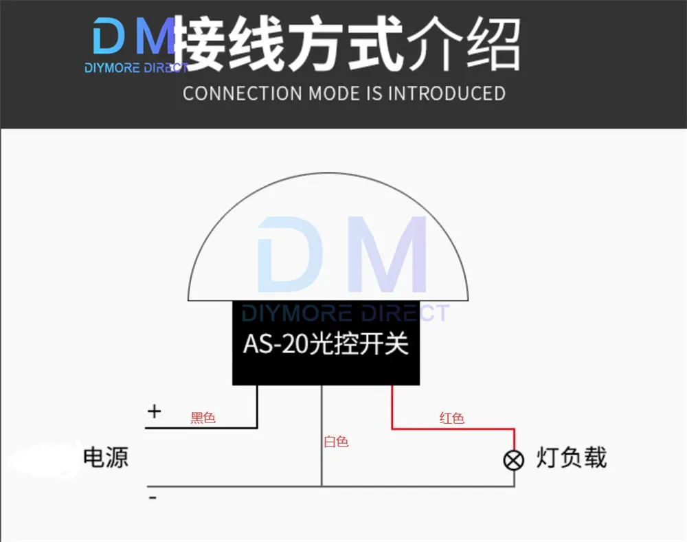 AS-20 AC 110V 220V 10A Waterproof Auto Switch On/Off Photocell Street LED Light Switch Sensor Switch Tool