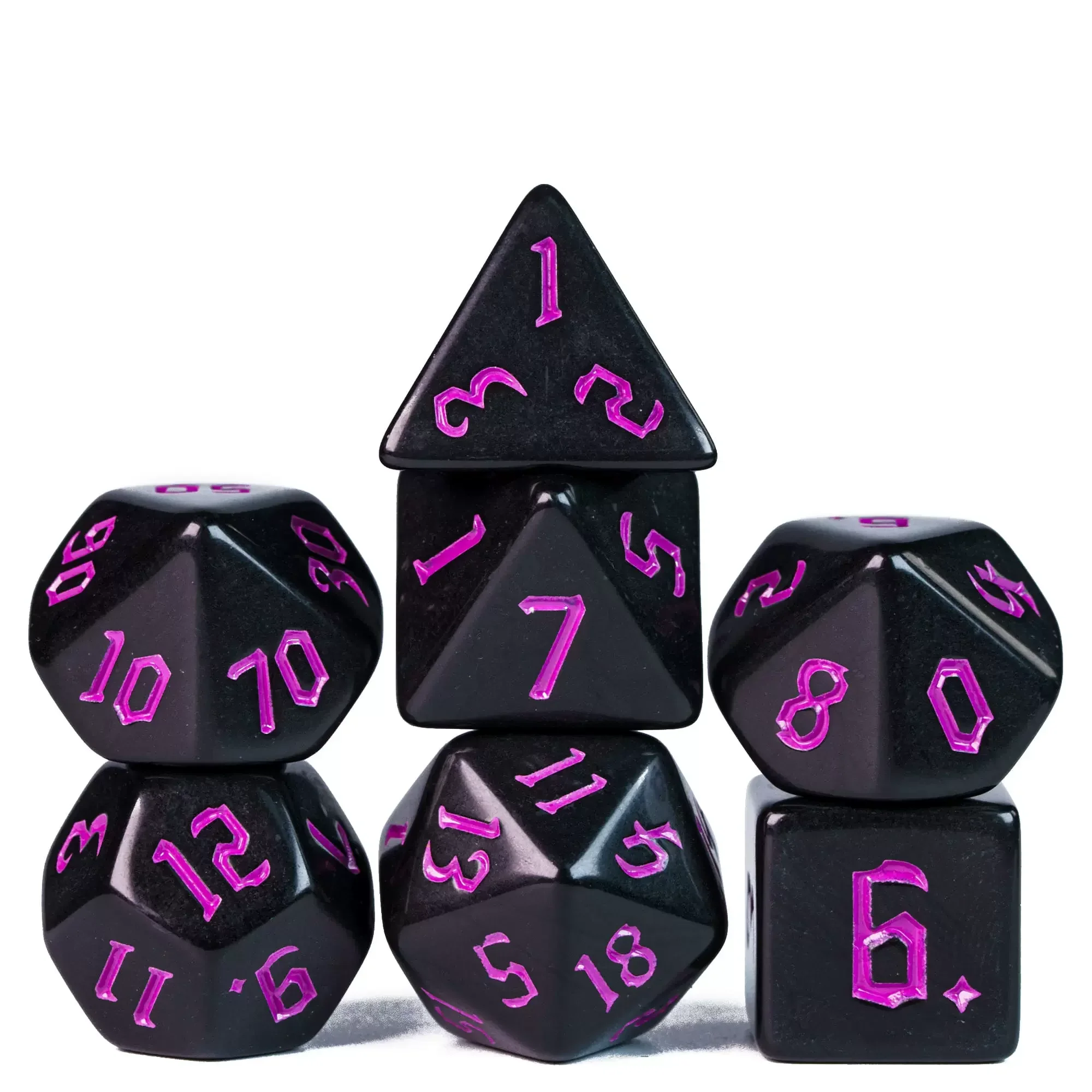 Polyhedral Dice 7pcs/lot D&D Dice Set Double-Colors Board Game Dice for DND RPG D20 D12 D10 D8 D6 D4 Table Games Accessories