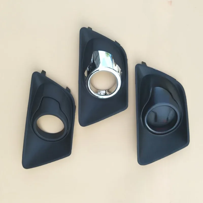 Front Bumper Light Covers Plated Trim Cover Front Fog Lamp Frame Fogs Lamps Lid for Ford EcoSport 2013 2014 2015 2016 2017