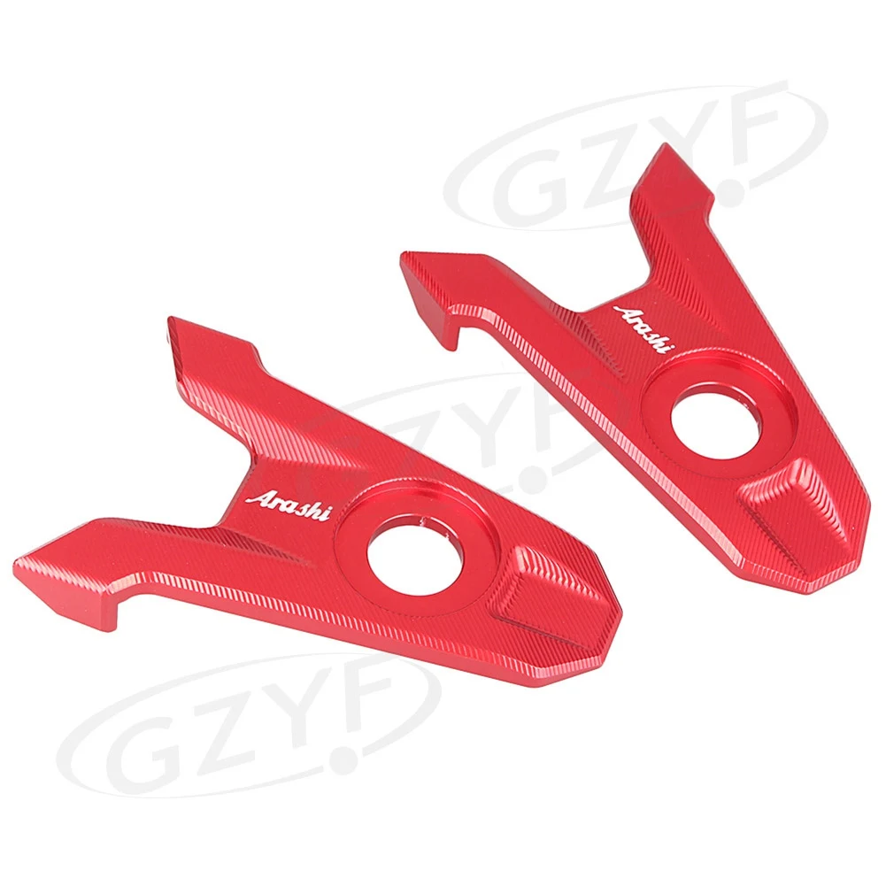 Motorcycle Rear Axle Spindle Chain Adjuster Blocks For Kawasaki Z800 2013 2014 2015 2016 CNC Aluminum