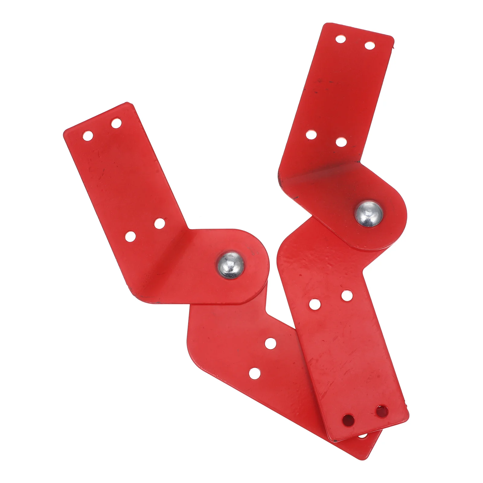 2 Pcs Ladder Universal Accessories Engineering Parts Hinge Replacement Kit Hinges Telescopic Red Attic Joint Connector Work