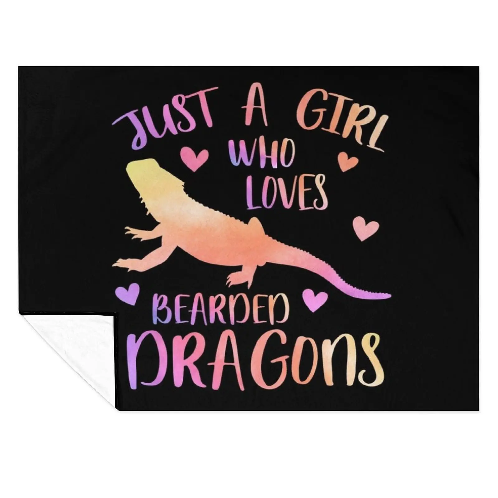 

Just a Girl who loves Bearded Dragons Throw Blanket Tourist Shaggy wednesday Hair Blankets