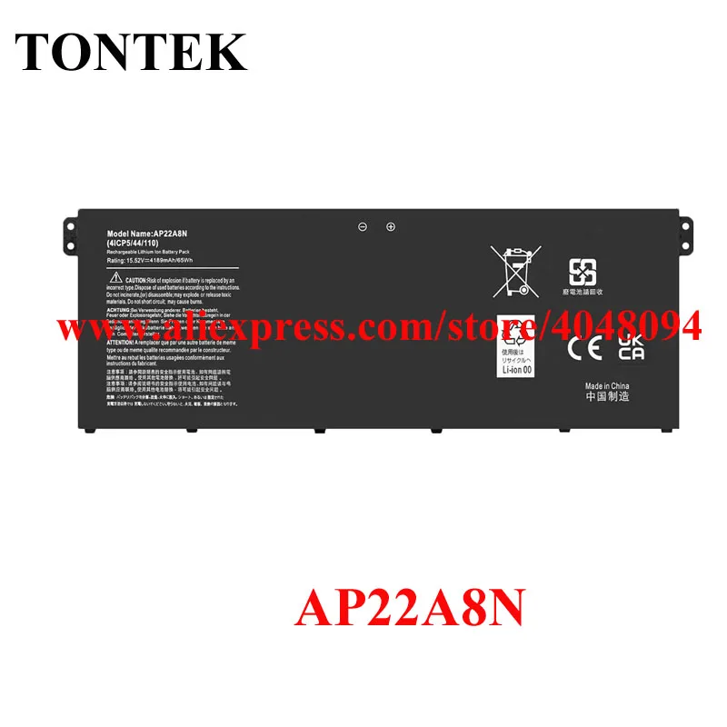 AP22A8N AP22ABN Laptop Battery For Acer Swift Go SFG14-71 SFG14-71T SFG14-72 SFG14-41 TravelMate P2 TMP214-55 TMP214-55-TCO
