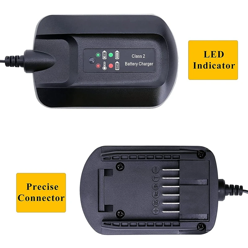 Imagem -05 - Carregador para Bateria de Lítio Worx Wa3742 20v 18v Wa3578 Wa3525 Wa3520 Wa3575 Wa3742 Wa3732 eu Plug