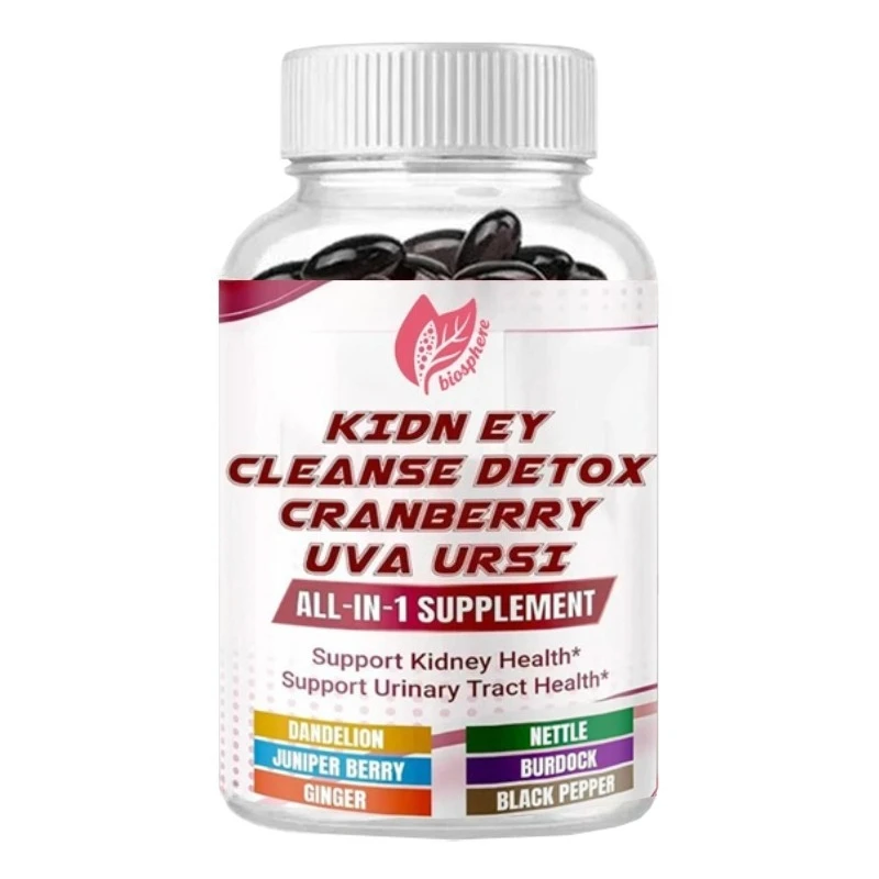 Kidney Purification Supplement, Containing Dandelion, Nettle, Cranberry, Herbal Mixture, Beneficial To Health, 60 Capsules
