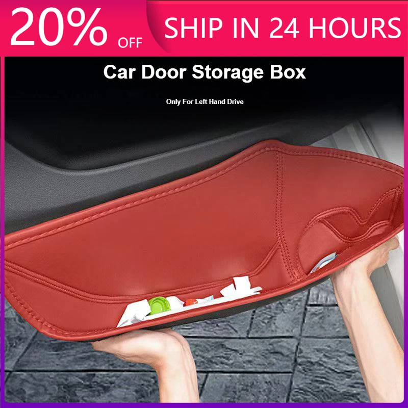 NEW 2Pcs/4Pcs Leather Car Door Storage Box for BMW X1 F40 3 Series 218i G20 I3 5 Series I5 G60 X3 IX3 G01 G08 X5 IX5 G05 X7 G07