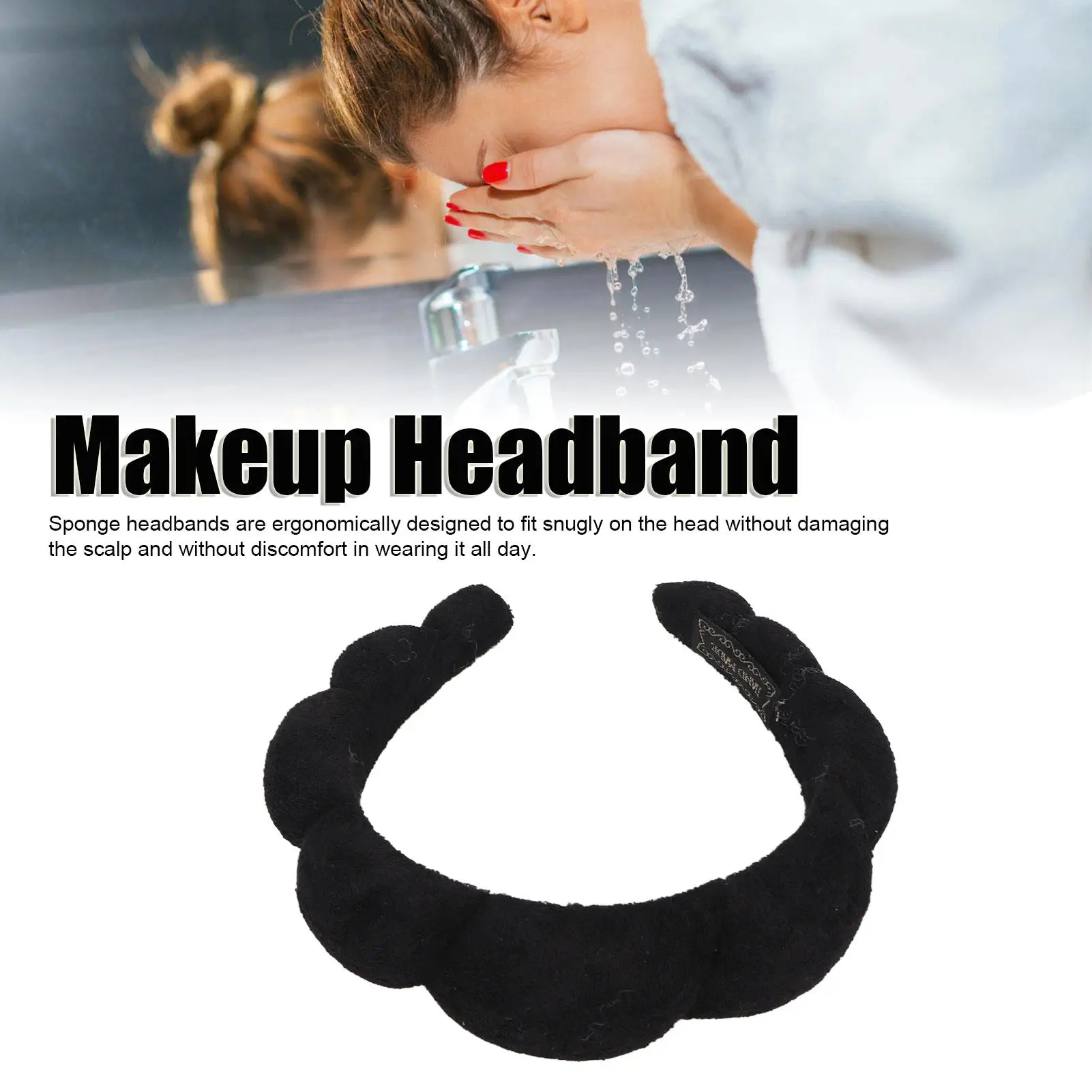 Diadema de Spa absorbente para niñas, Ideal para lavado de cara, ejercicio, eliminación de maquillaje y SPA