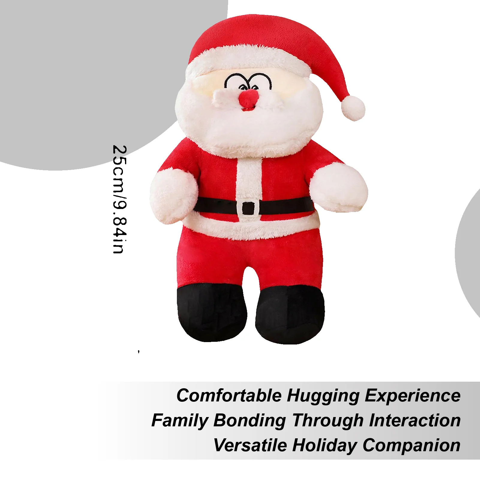 Papai noel boneca de pelúcia brinquedo de natal decoração huggable boneca de natal para crianças festa sala de aula reunião quarto casa escola