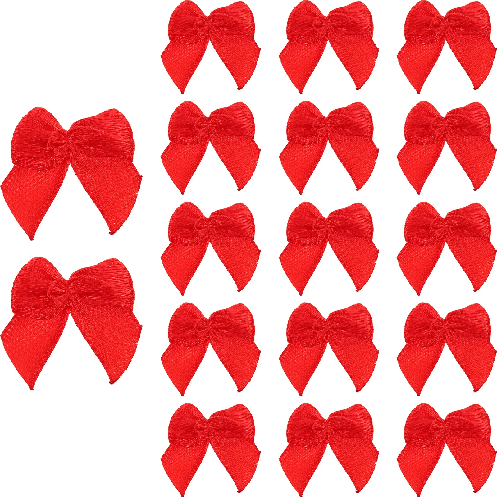 

60 Pcs Red Bows Pink Satin Ribbon Hair Accessories Handmade Blush Grosgrain Large Hot