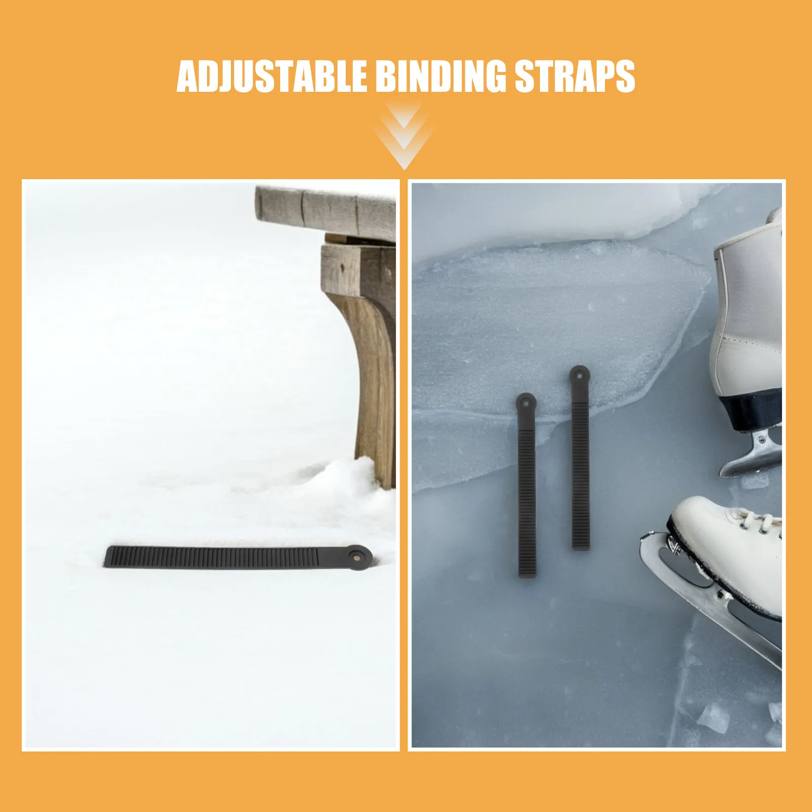 6Pcs Snowboard Binding Ladder Strap Replacement Adjustable Heavy Duty Ankle Straps Universal Snowboard Binding Parts