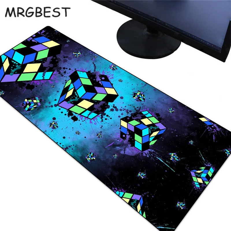 Large Mouse Pad Rubik's Cube Table Mat Gaming Laptop Game Xxl Mousepad Gamer Completo Gaming Room Decoration Gaming Rug Deskmat