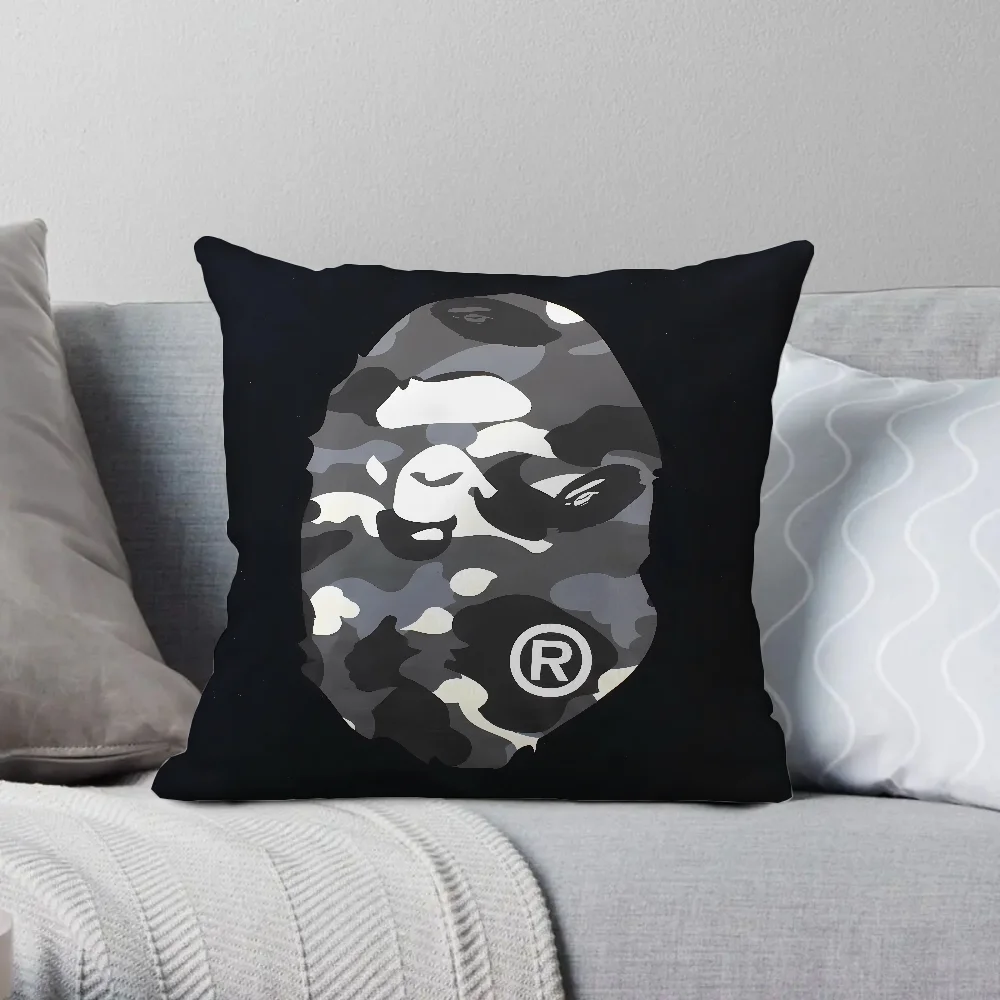 Short Plush BAPE Decorative Cushions for Sofa Cover Pillow Cases for Bed Cushion Cover 40x40cm Twin Size Bedding Couch Pillows