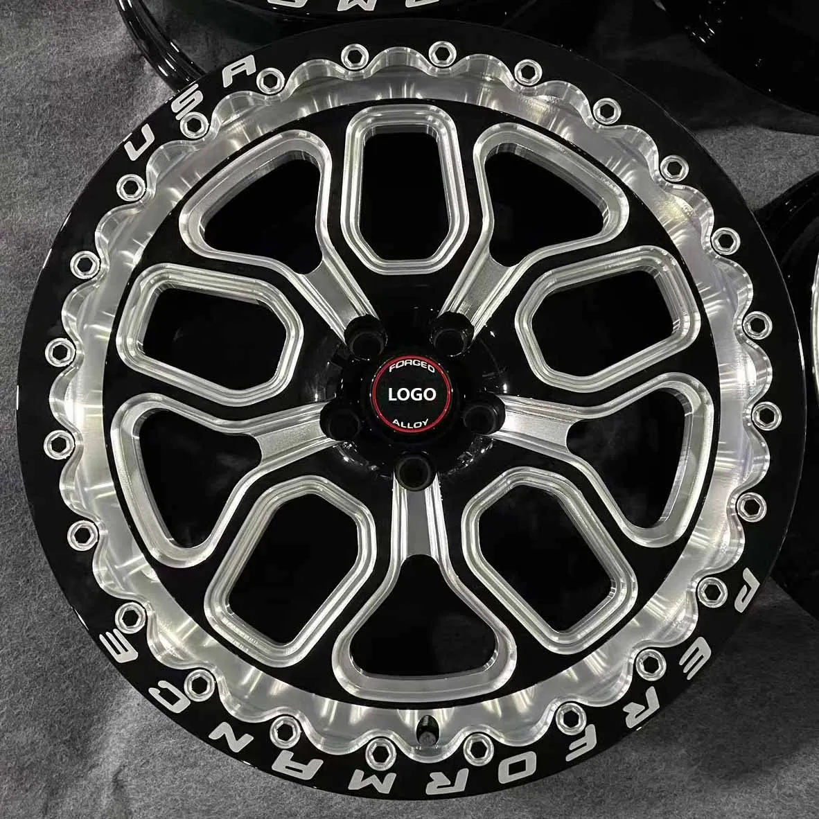 

15X10 17X10 18X11 Concave Forged Beadlock Wheels Rims 5X112 5X120 5x114.3 6x139.7 Drag Wheels for bmw M2 M3 M4 G80 G82