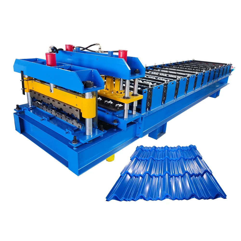 Glazed Tile Sheet Roll Forming Making Machine Multi-Function Metal Frame Forming Tool for Manufacturing Roof Tiles Customized